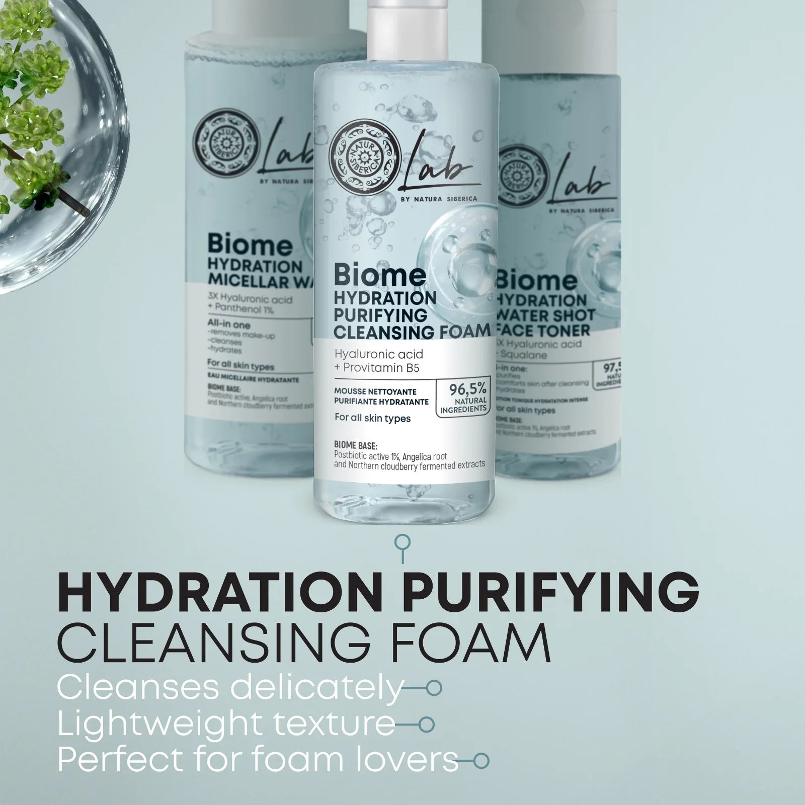 Lab Biome Hydrating Foam Cleanser – 200ml | Gentle & Moisturizing