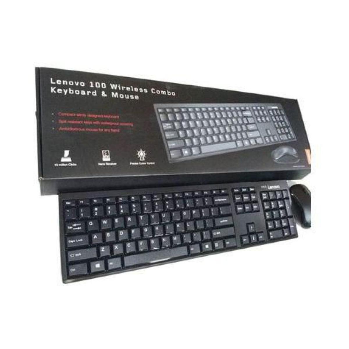 Lenovo100 Wireless Keyboard and Mouse Combo