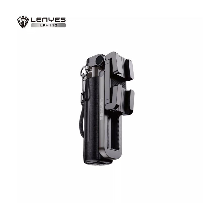 Lenyes LPH112 3-in-1 Phone Holder – Bluetooth Remote, Telescopic Stand & Grip
