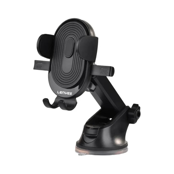 LENYES CR119 Car Phone Holder – Black, Vent Mount Design
