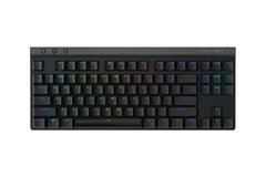 Logitech G G515 TKL, Wired Ultra-Slim Gaming Keyboard, Fully Customizable RGB, Double Layer PBT Keyboards, US International QWERTY Keyboard - Black – 920-012872