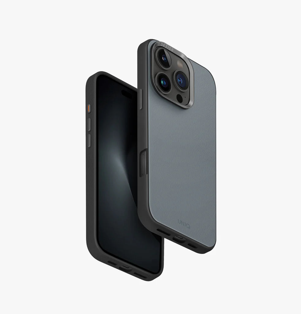 كفر UNIQ LYDEN DS لهاتف iPhone 16 Pro MagClick – Washed Blue/Black