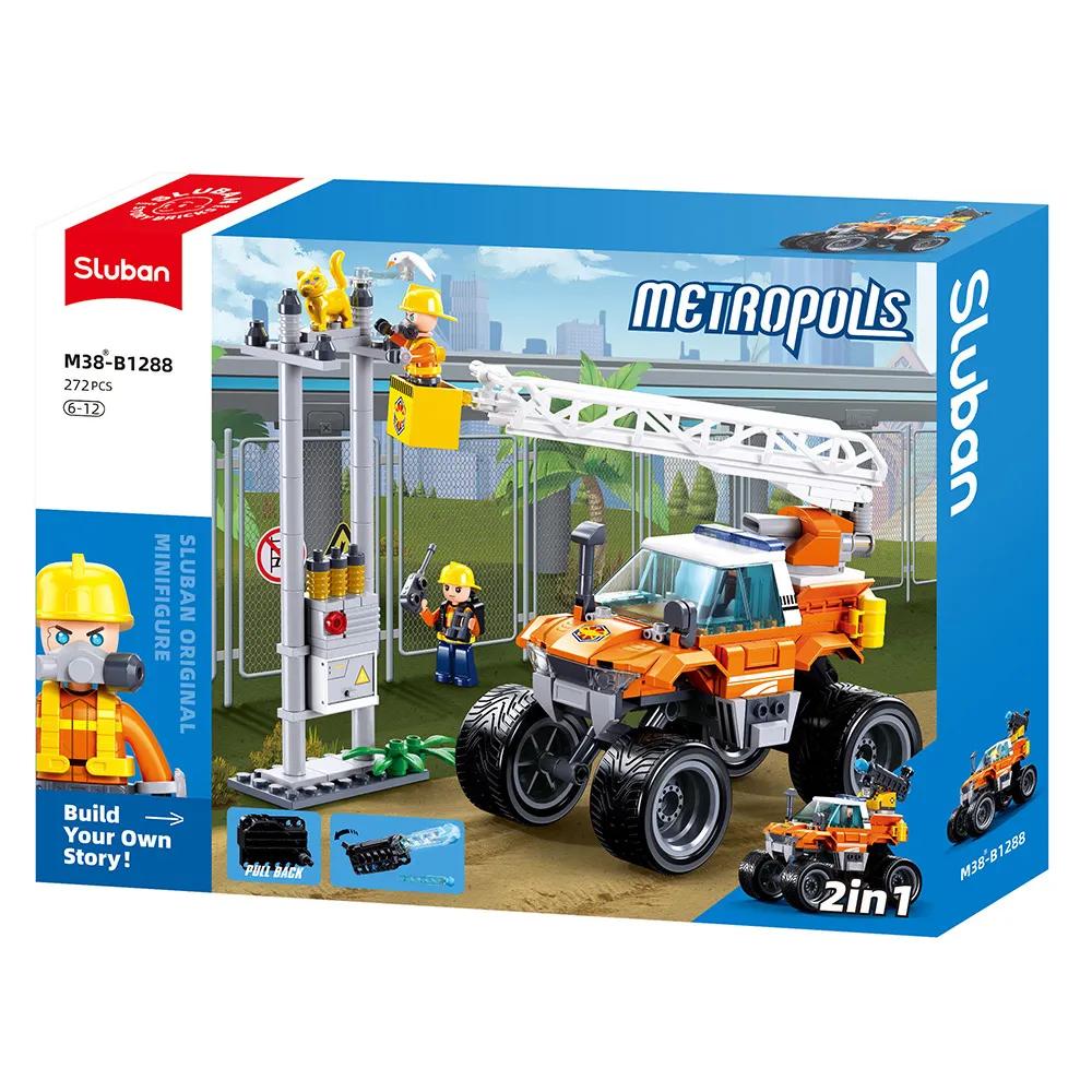 Sluban 2-in-1 Rescue Vehicle Building Set 272 Pieces | Ages 6+