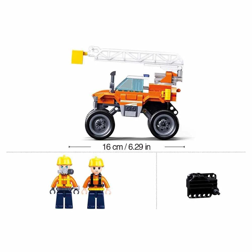 مجموعة تركيب Sluban مركبة إنقاذ 2-في-1 | 272 قطعة