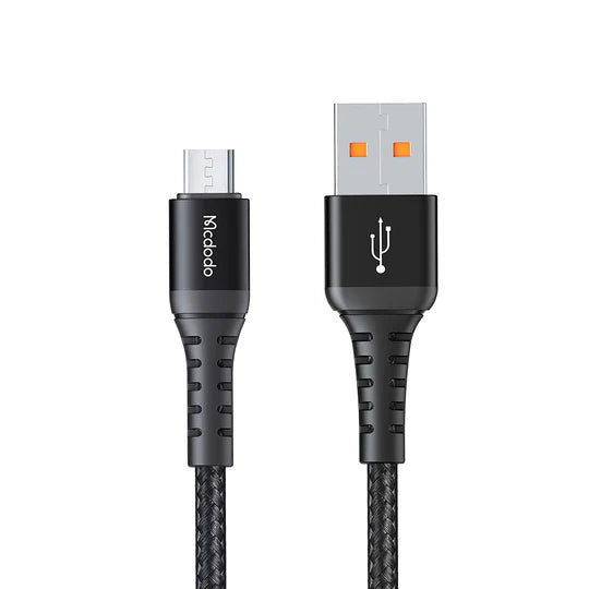 MCDODO 1M Micro USB Data Cable Fast Charging & Sync - Black