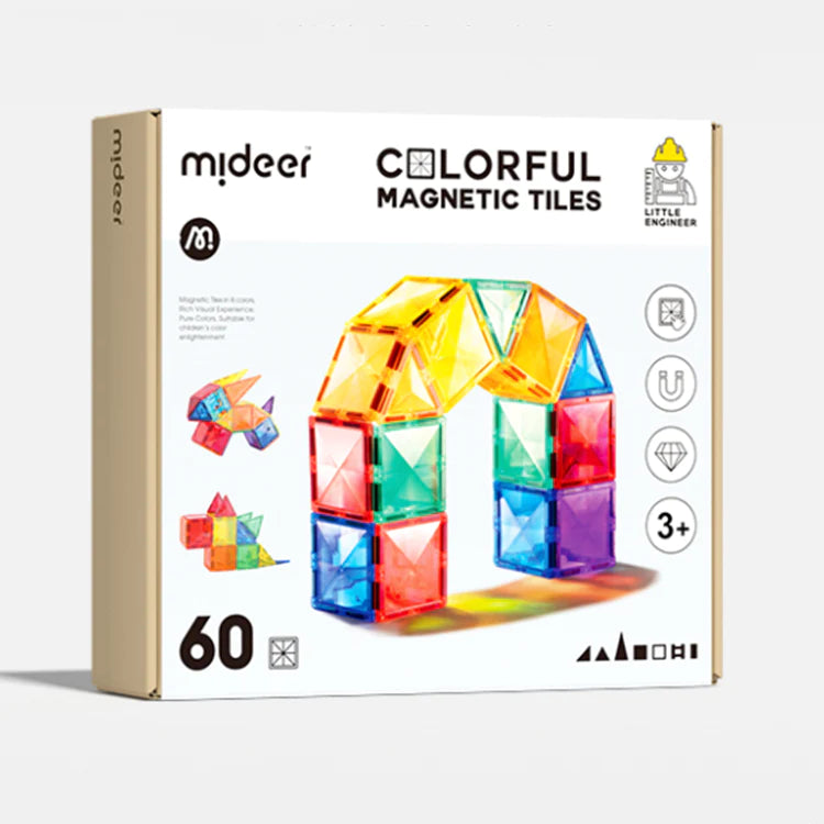 Mideer Colorful Magnetic Tiles 60pcs