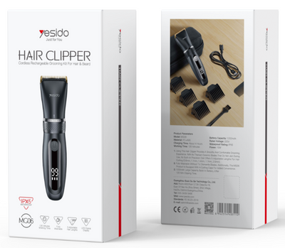YESIDO MG06 Hair Clipper, IPX5 Water Resistance