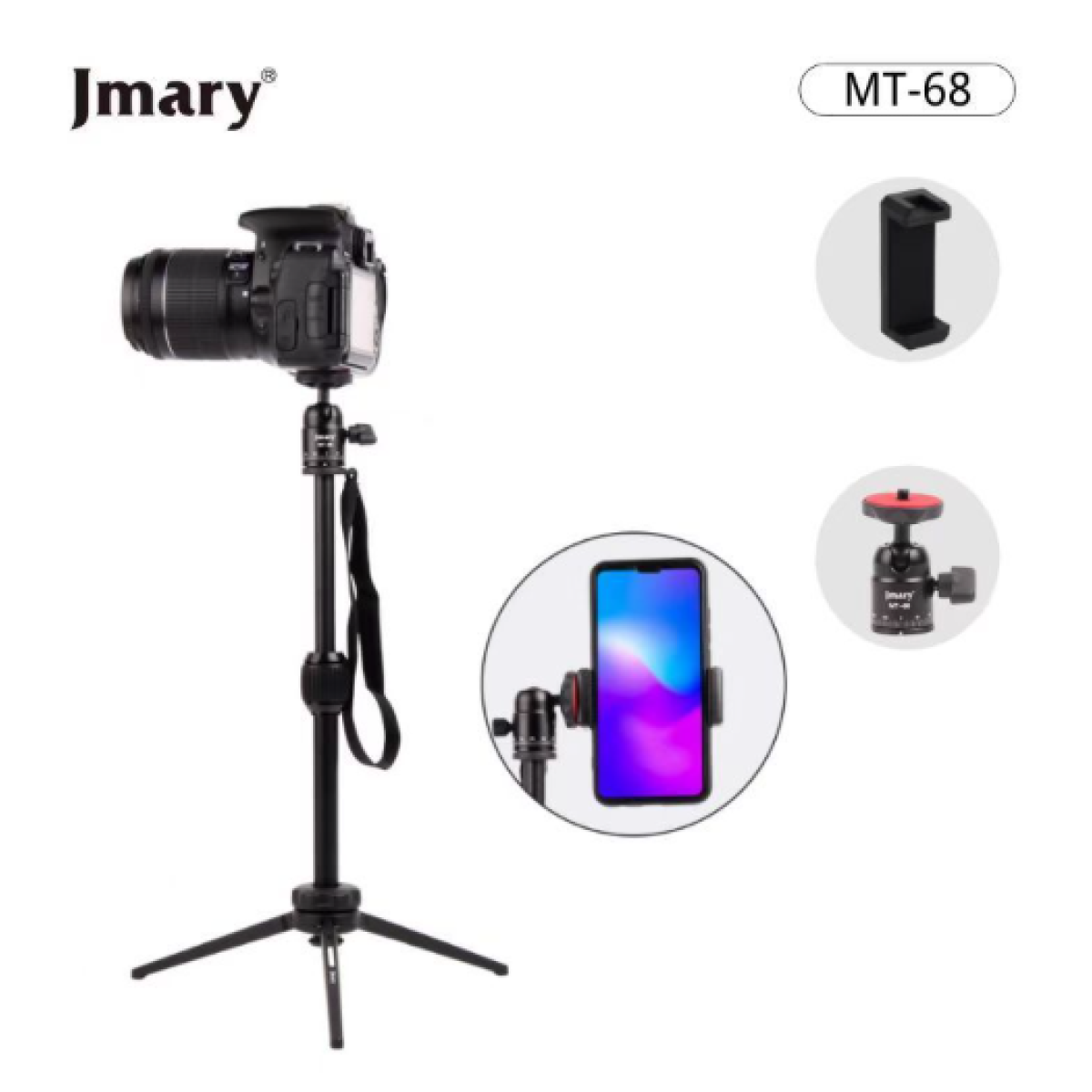 Jmary MT-68 Aluminum Tripod 360° Lightweight