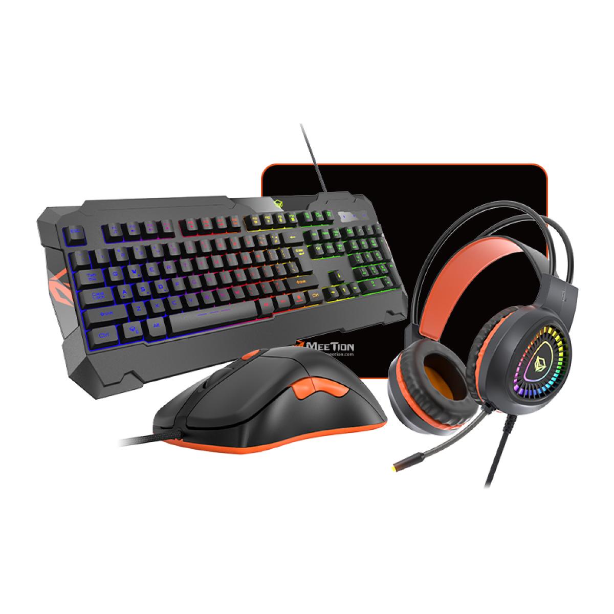 MeeTion Gaming Combo Keyboard, Mouse, Headset Mouse Pad