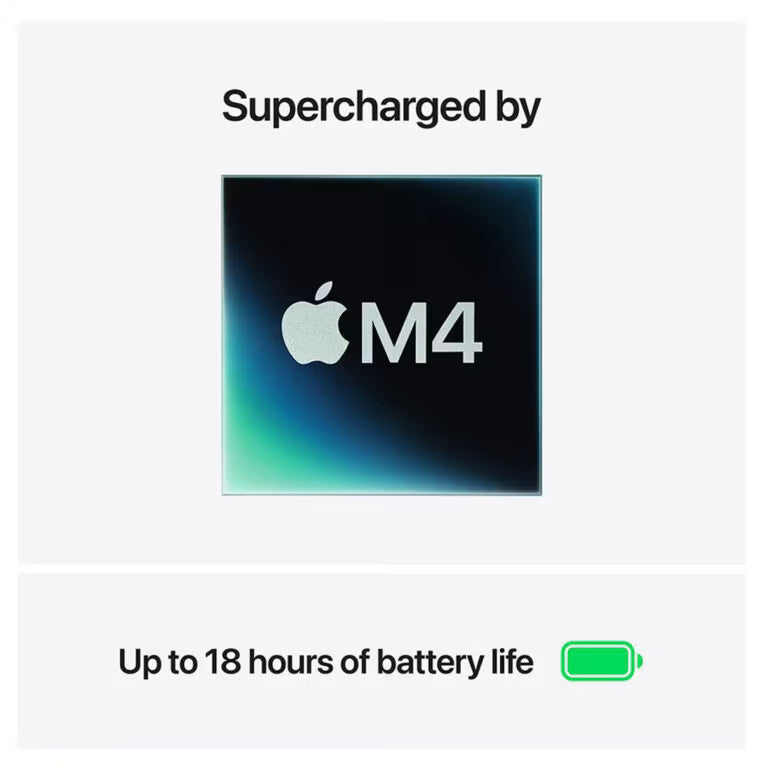 Apple MacBook Air 13″ (Early 2025) – M4 Chip, 16GB RAM, 256GB SSD, 13.6″ Liquid Retina, 18H Battery | Midnight