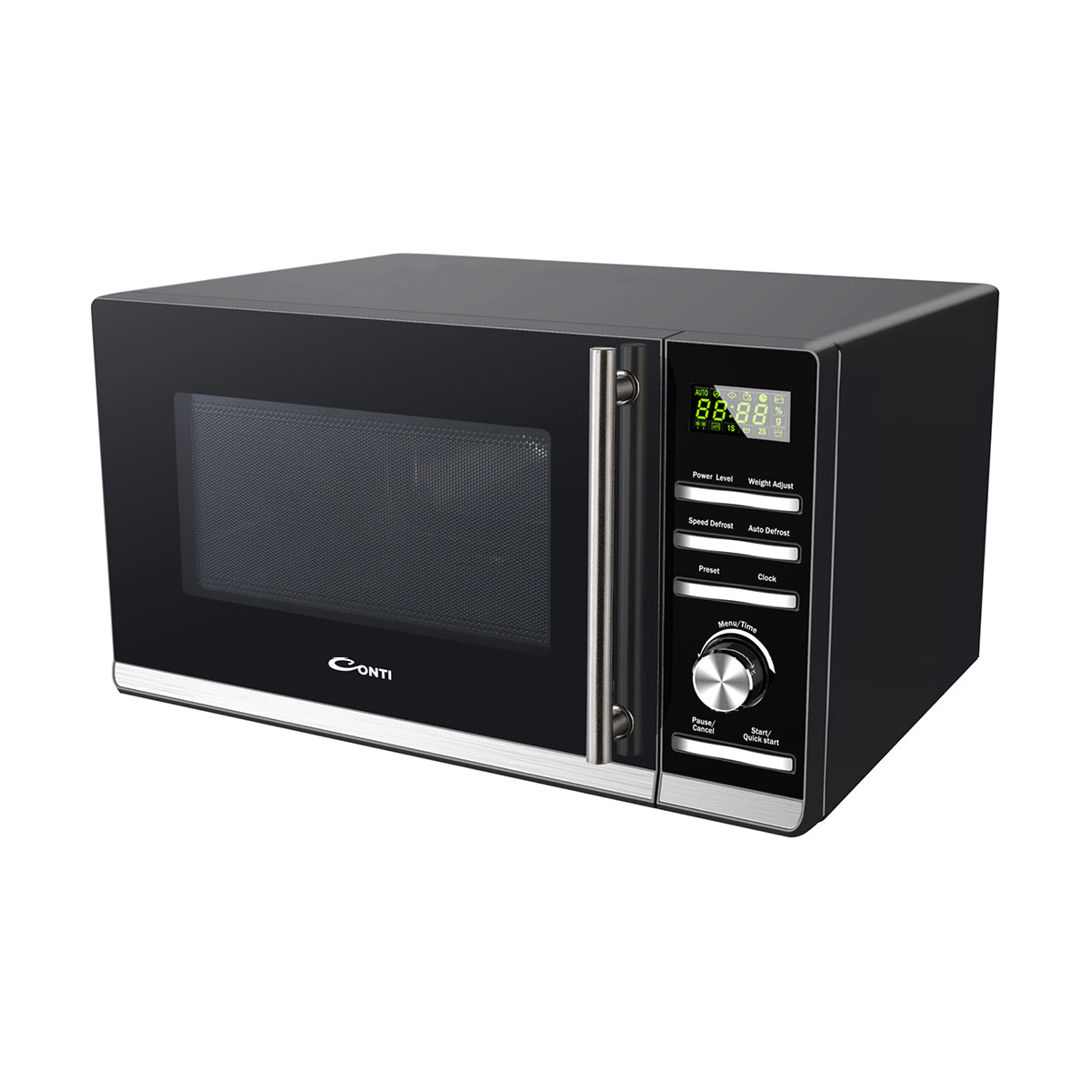 Conti 1500W 38L Microwave Oven, 6 Preset Menus, Black MW6038-B