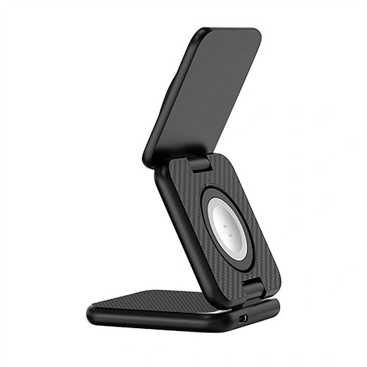 WiWU Kevlar 3-in-1 Wireless Charger - 15W Fast Charging | Wi-W035