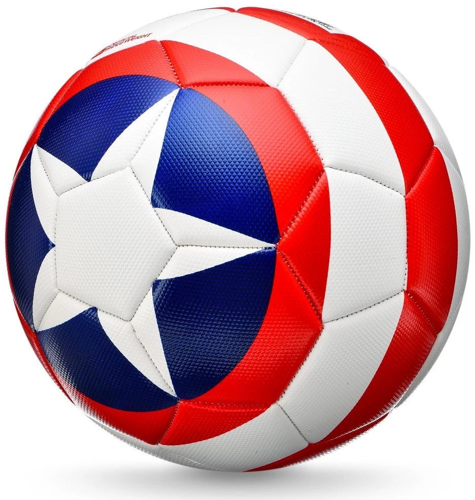 Marvel Captain America Stripes Football - Premium Quality Soccer Ball