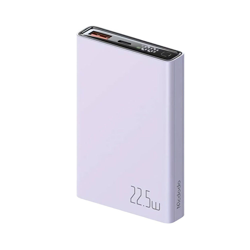 Mcdodo 10000mAh 22.5W USB Type C Power Bank  Fast and Efficient Charging - Purple