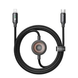 Mcdodo 2 in 1 36W Type C to Lightning & Apple Watch Charger - Black