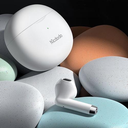 Mcdodo TWS Bluetooth 5.0 Earphones High Quality Sound & Comfort - White