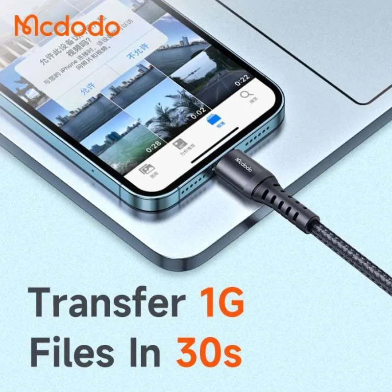 Mcdodo USB Lightning Data Charger Cable 18W 3M Fast Charging