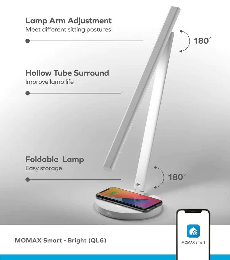 Momax Bright IoT Lamp with 10W Wireless Charging