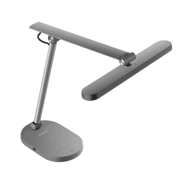 Momax Q.Led 2 Desk Lamp with 15W Wireless Charging - Space Grey