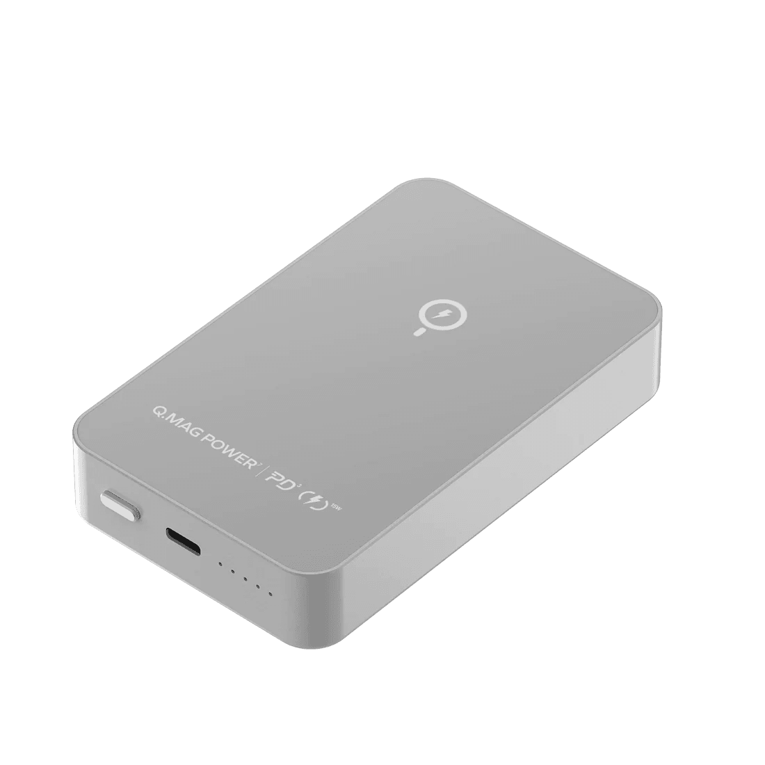 Momax Q.Mag Power 7 Magnetic Wireless Power Bank 10000mAh - Silver