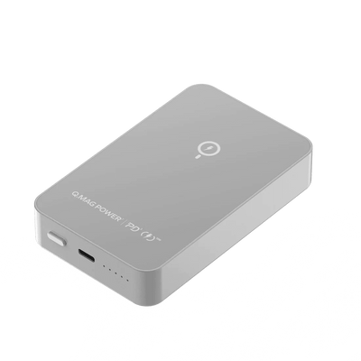 Momax Q.Mag Power 7 Magnetic Wireless Power Bank 10000mAh - Silver