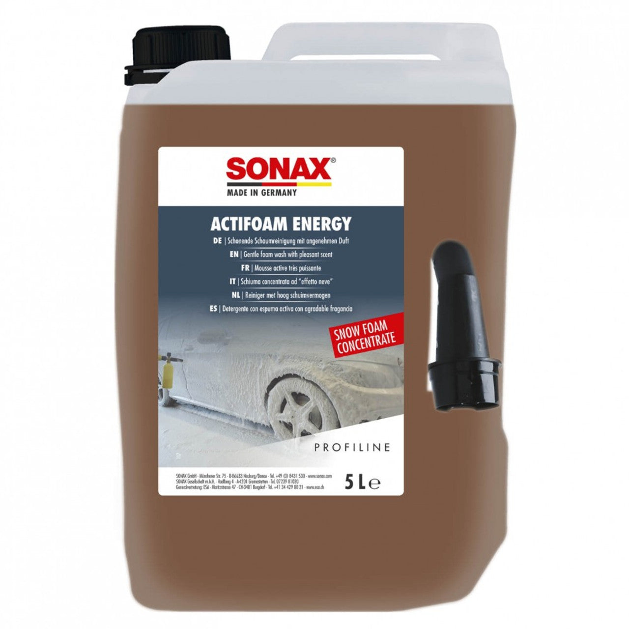 رغوة الثلج SONAX actifoam Energy سعة 5 لتر