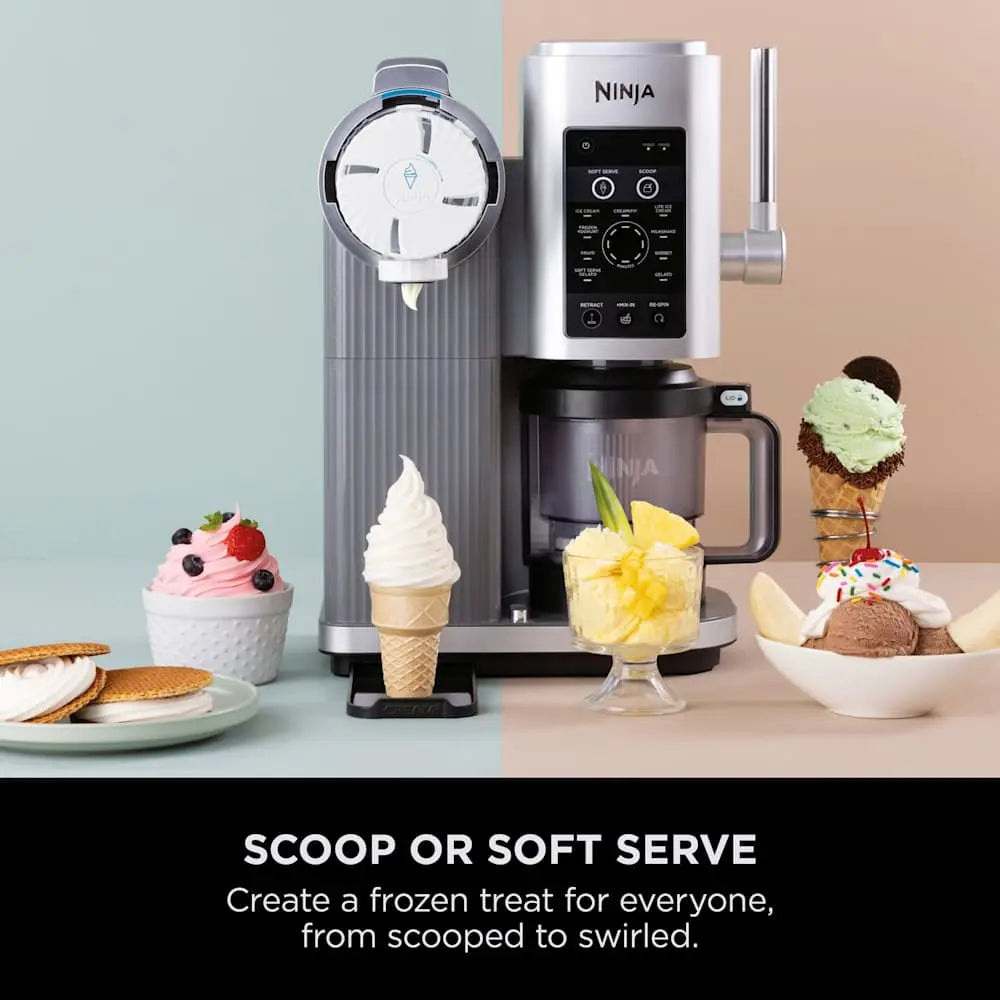Ninja CREAMi Swirl NC701UK 13-in-1 Ice Cream & Soft Serve Maker