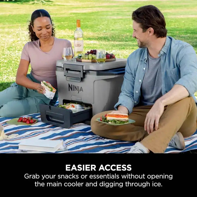 Ninja FrostVault 28L Hard Cooler | FB131 | 5-Day Ice Retention | Dry Storage Drawer | Outdoor Cooler