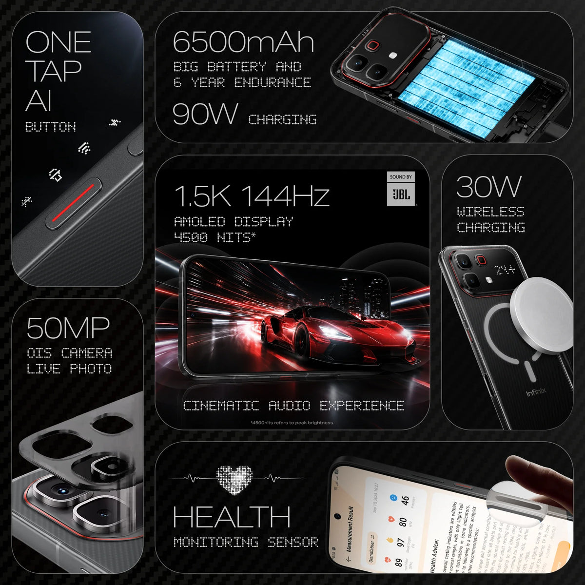 Infinix Note 60 Pro Ferrari Design – 8GB RAM, 256GB