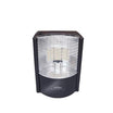 Olmar Gas Heater 3 Burners Efficient Heating - Black