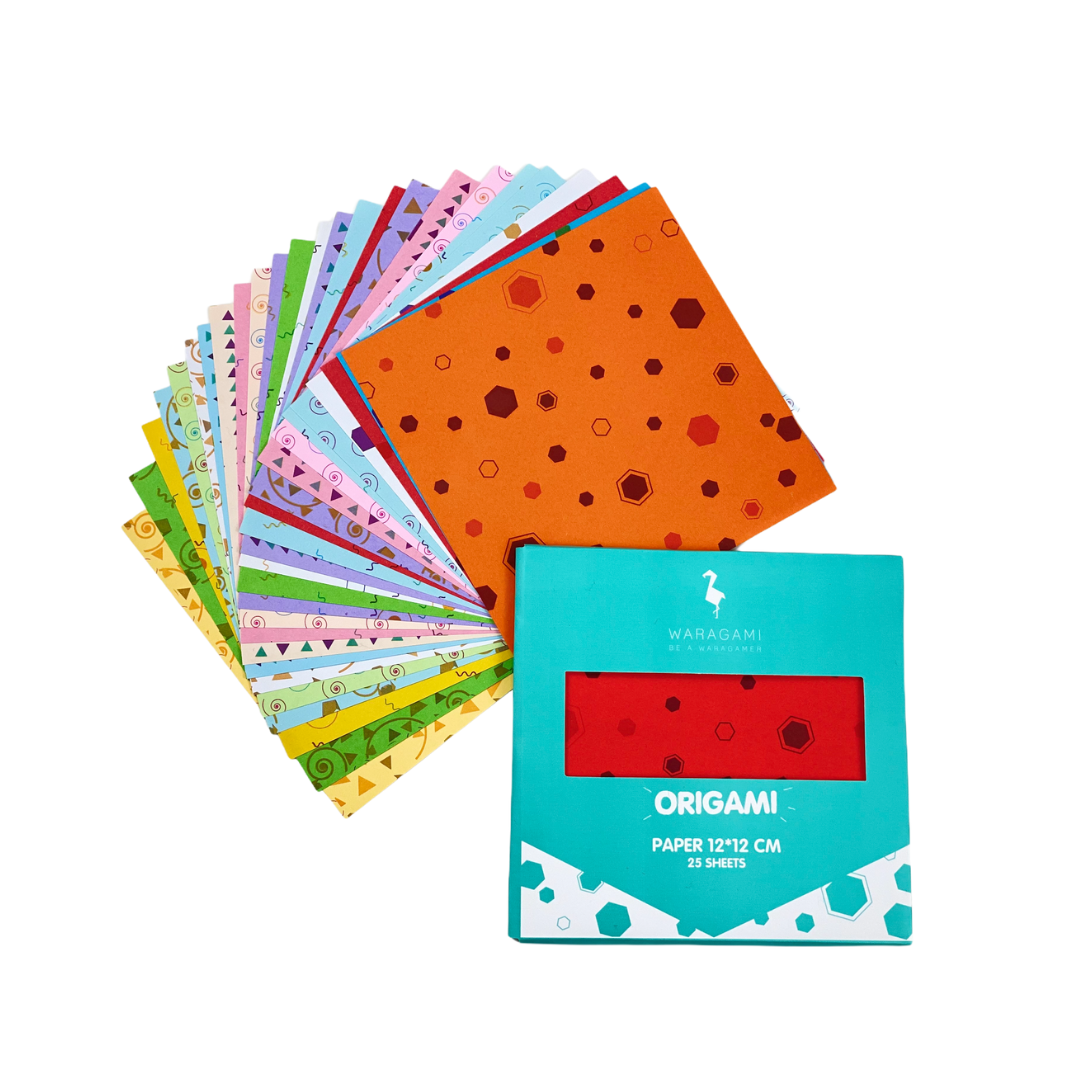 Colorful Patterned Origami Paper - 12*12 CM ورق الأوريجامي المزخرف والملون حجم 12*12 سم