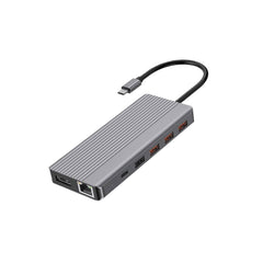 موزع باورولوجي 13 في 1 USB-C | دعم 4K، PD 100W، إيثرنت، USB