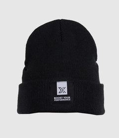 PATCH BEANIE Black – قبعة شتوية سوداء أنيقة