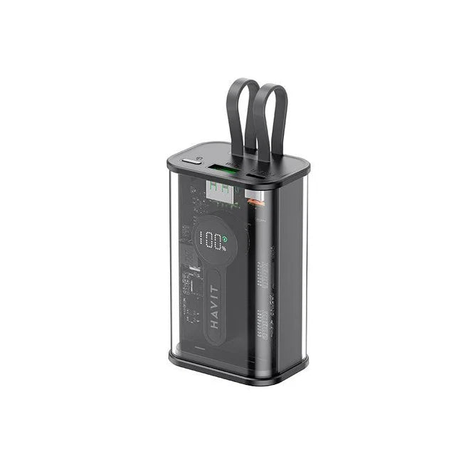 باور بانك HAVIT PB92 ذكي 20000mAh – شحن سريع أسود