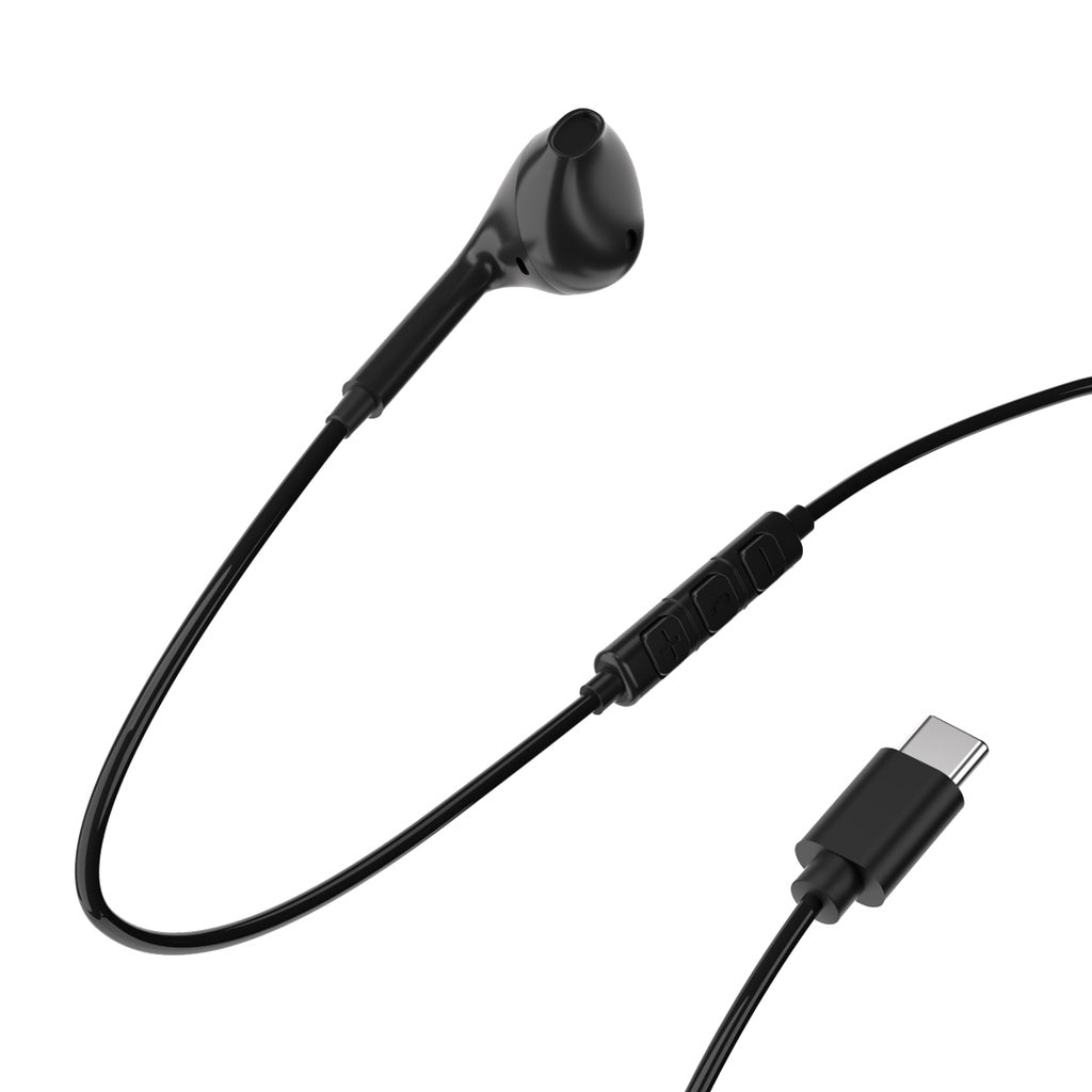 سماعات باورولوجي مونو USB-C 1.2 متر | صوت نقي وتصميم مريح