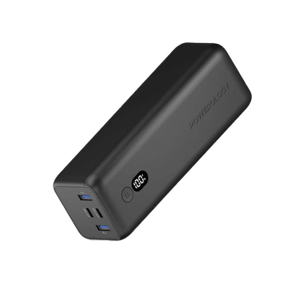 Powerology Onyx 30000mAh Dual USB-C Fast Power Bank
