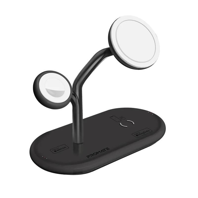 PROMATE Synergy 54W MagSafe Charging Station 4 Device Fast Charge - Black