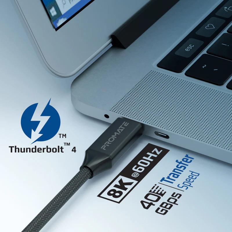 PROMATE USB4™ 40Gbps SuperSpeed Cable2M Durable Design