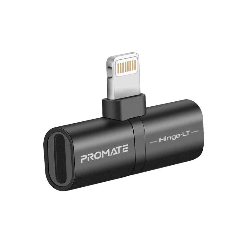 PROMATE iHinge LT Adapter Charge & Listen with High Quality - Black