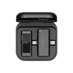 Powerology MFI Dual Connector Wireless Lavalier Microphone – Black