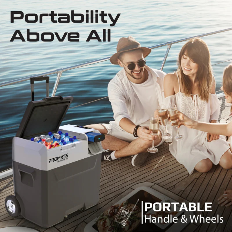ثلاجة محمولة Promate PowerCooler-40 40 لتر مع باورباك