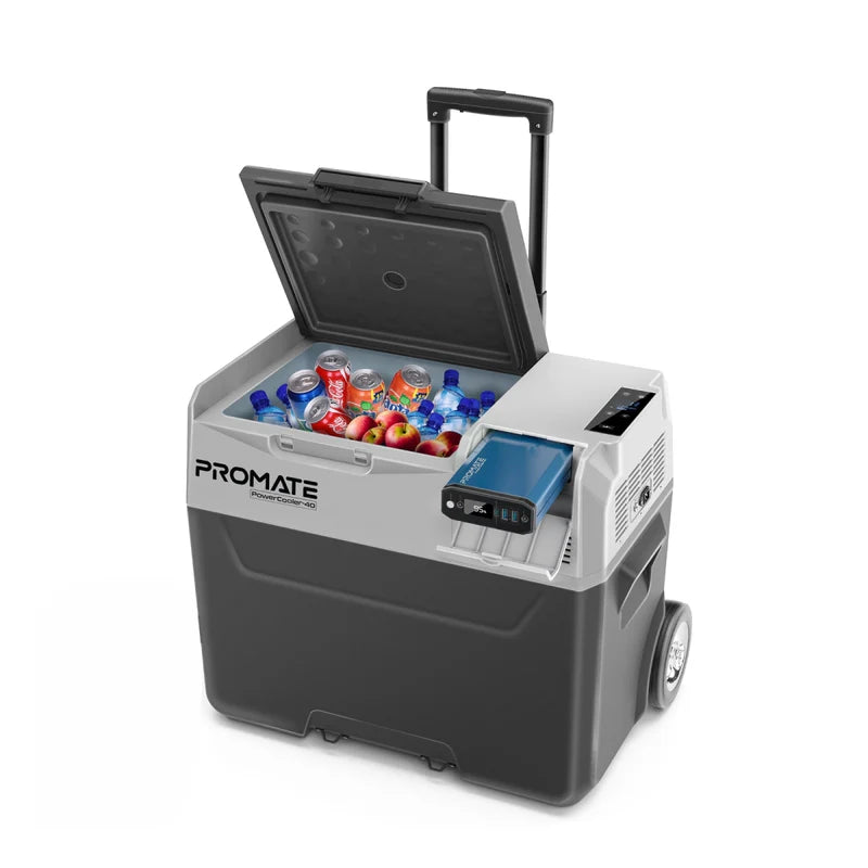 ثلاجة محمولة Promate PowerCooler-40 40 لتر مع باورباك