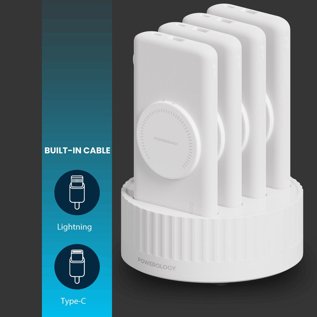 محطة باور لولوجي 4 في 1 لبنك الطاقة اللاسلكي (10000 مللي أمبير/ساعة)