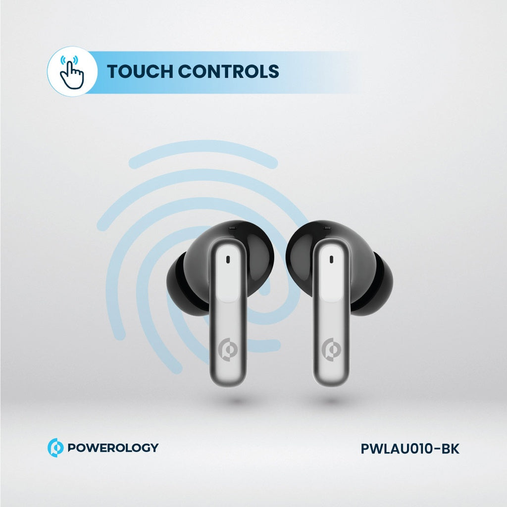 Powerology 6 Mic ANC + ENC True Wireless Earbuds