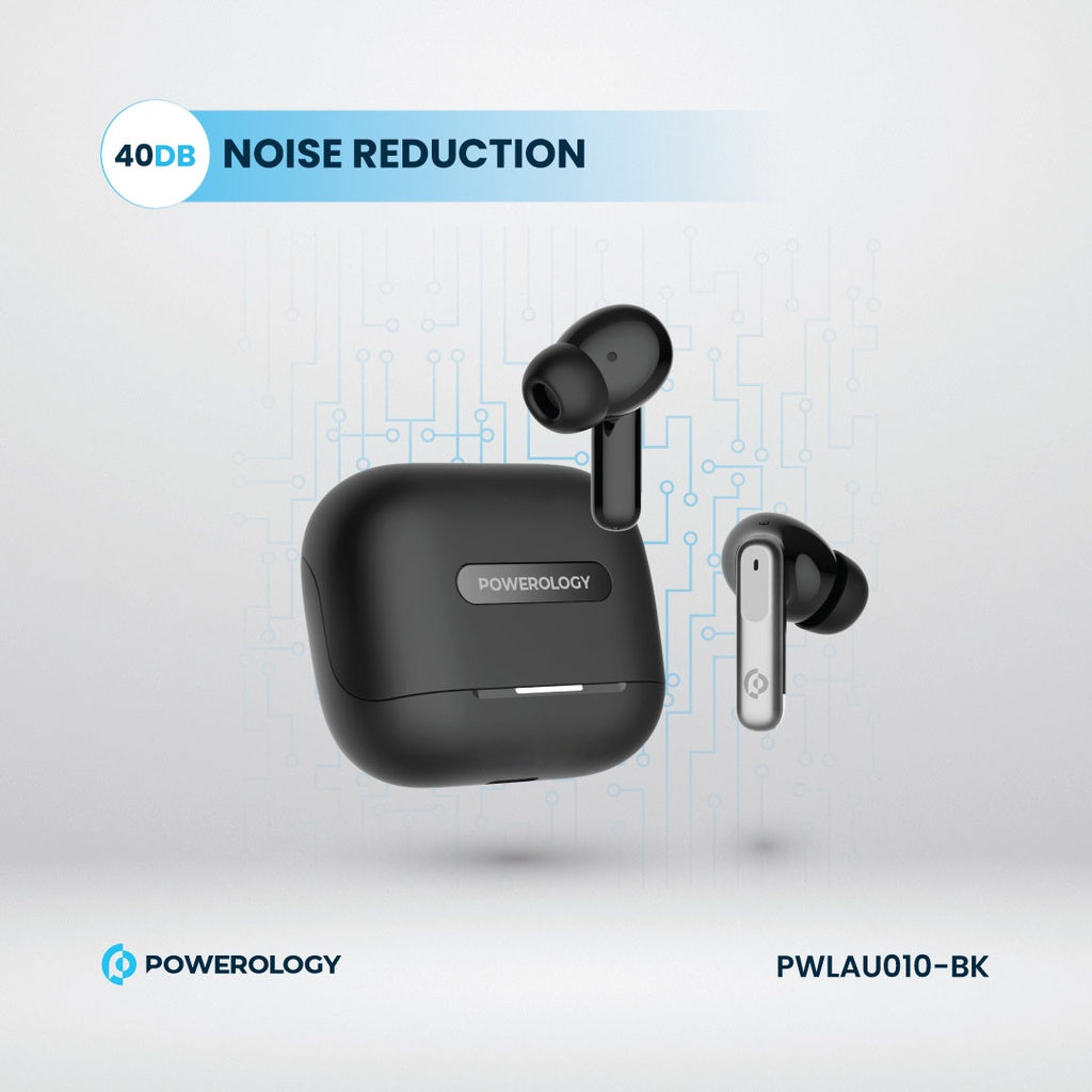 Powerology 6 Mic ANC + ENC True Wireless Earbuds