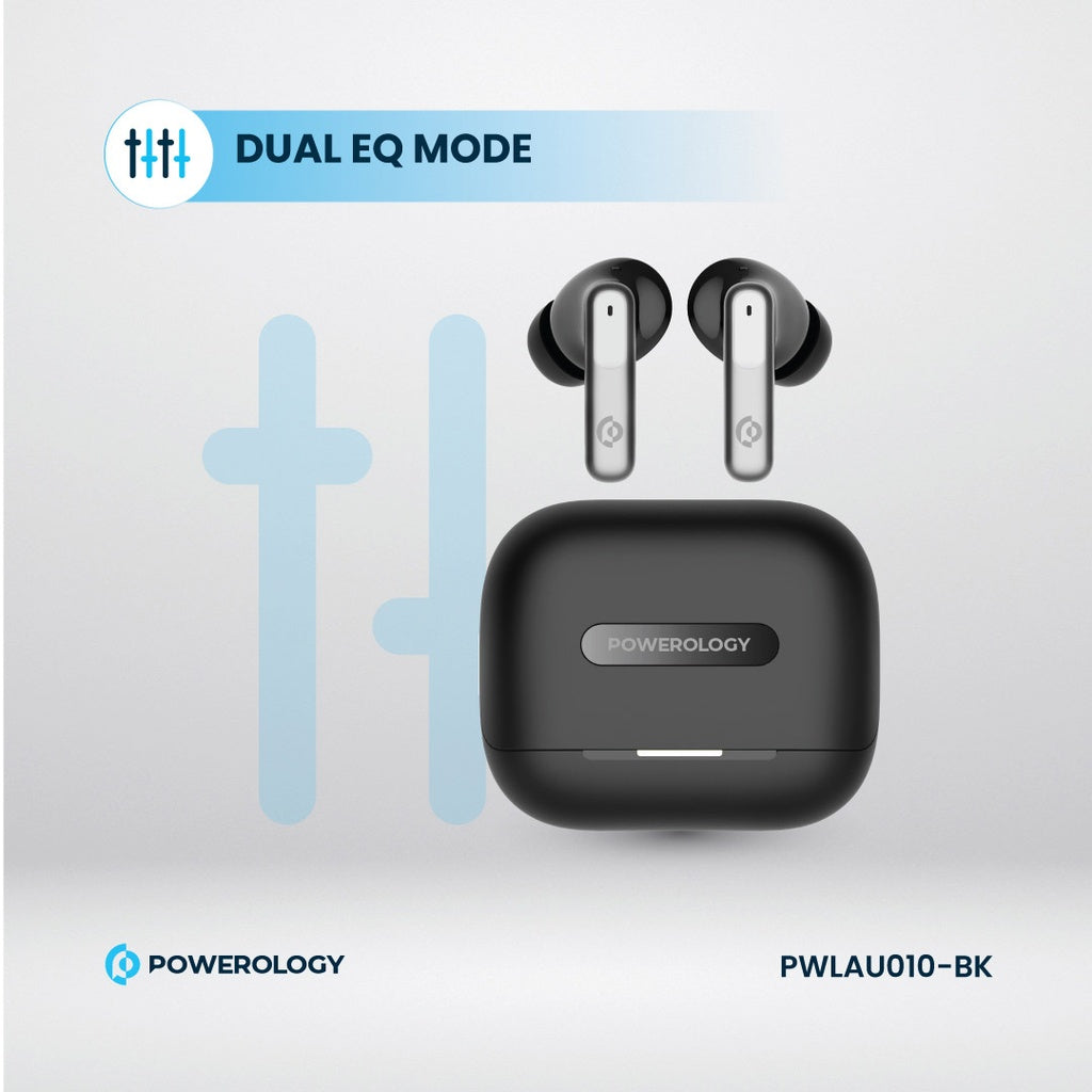 Powerology 6 Mic ANC + ENC True Wireless Earbuds