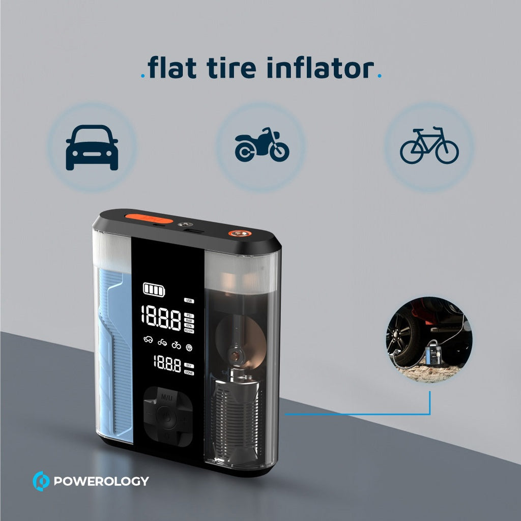 Powerology 8800mAh Jump Start Air Compressor
