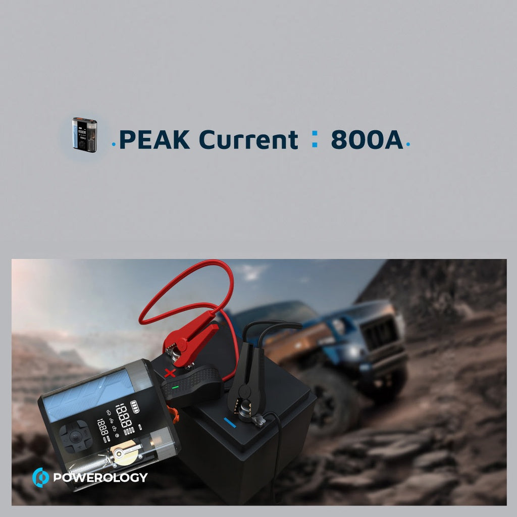 Powerology 8800mAh Jump Start Air Compressor