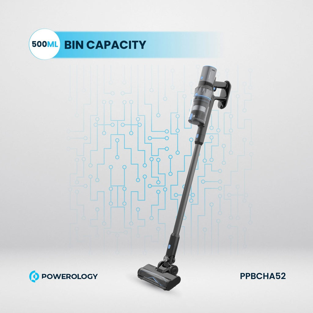 Powerology Cordless Stick Vacuum Cleaner – Black