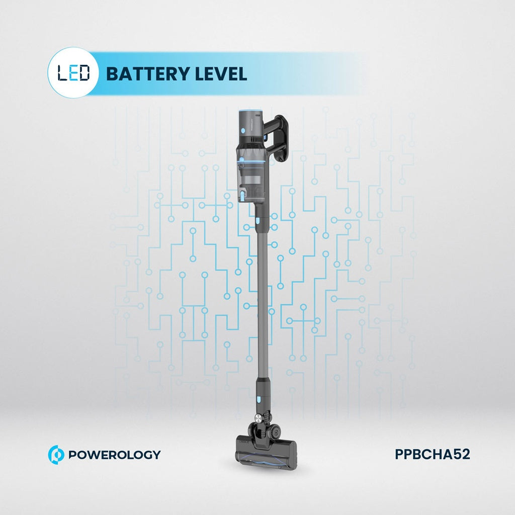 Powerology Cordless Stick Vacuum Cleaner – Black